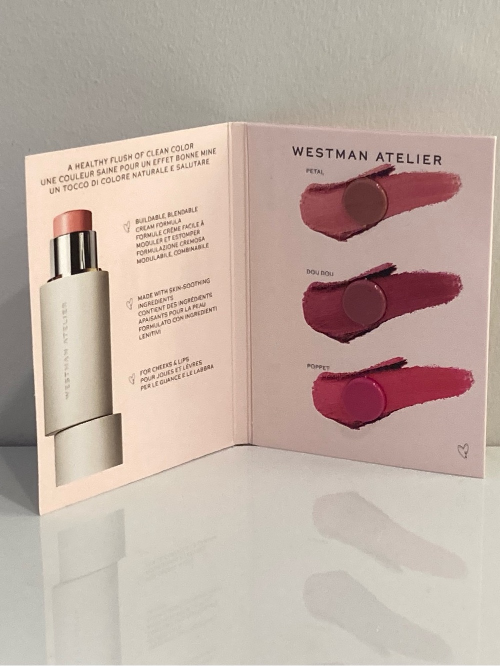 3/$30 WESTMAN ATELIER Baby Cheeks Blush Stick Trio Sampler Card New Sealed